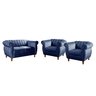 Conjunto Realeza Sofá com Poltronas Chesterfield Decoração - 2