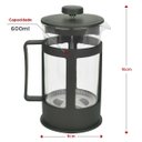 Ver imagem 4 de Cafeteira Prensa Francesa de Vidro Borossilicato 600ml