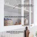 Ver mais imagens de Cozinha Completa Modulada 5 Peças 100% MDF com Portas de Vidro Americana Branco/HP