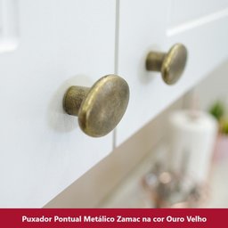 Cozinha Completa 7 Peças 100% Mdf com Tampo Americana - 7