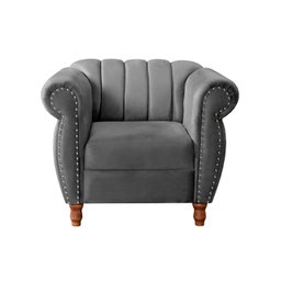 Conjunto Realeza Sofá com Poltronas Chesterfield Decoração - 6