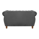 Ver imagem 5 de Conjunto Realeza Sofá com Poltronas Chesterfield Decoração Cinza Grafite