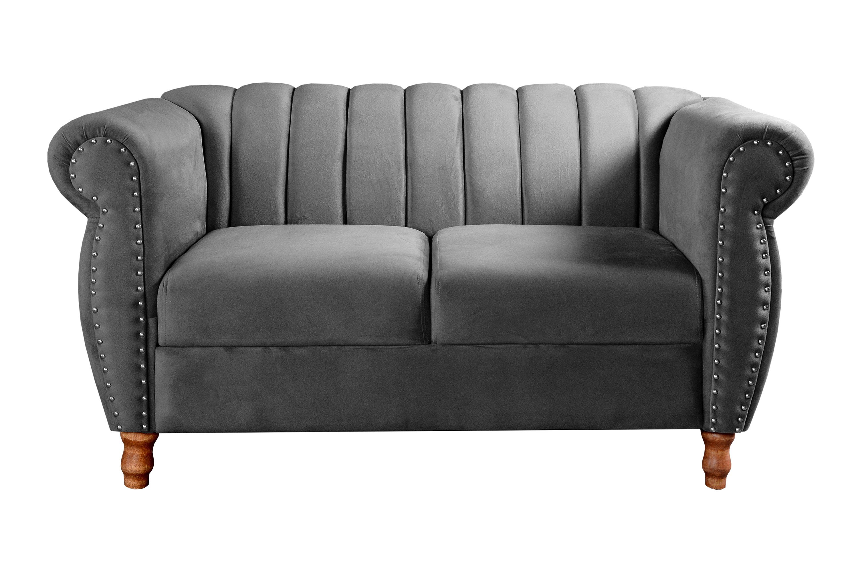 Conjunto Realeza Sofá com Poltronas Chesterfield Decoração - 4