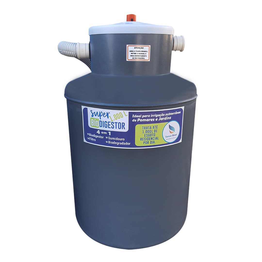 Super Biodigestor (4 em 1) 1.000l - Sanear Brasil