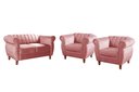 Ver imagem 2 de Conjunto Realeza Sofá com Poltronas Chesterfield Decoração Rosa