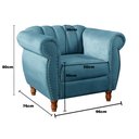 Ver mais imagens de Conjunto Realeza Sofá com Poltronas Chesterfield Decoração