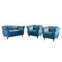 Ver imagem 2 de Conjunto Realeza Sofá com Poltronas Chesterfield Decoração