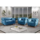 Ver imagem 1 de Conjunto Realeza Sofá com Poltronas Chesterfield Decoração