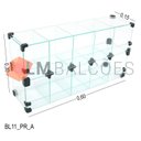 Ver imagem 2 de Baleiro de Vidro Expositor - 0,60 x 0,30 x 0,15m