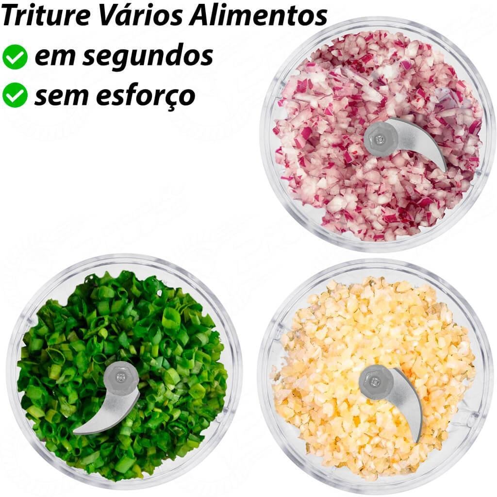 Mini Processador Triturador Alimentos Elétrico Potente Usb - 8