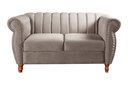 Ver imagem 4 de Conjunto Realeza Sofá com Poltronas Chesterfield Decoração Cinza Capuccino