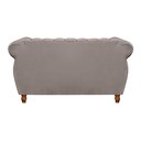 Ver imagem 5 de Conjunto Realeza Sofá com Poltronas Chesterfield Decoração Cinza Capuccino