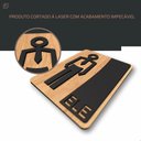 Ver imagem 6 de Placa de Banheiro Placas para Banheiro Feminino Masculino:preto - Ele 15x20