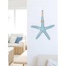 Estrela Decorativa de Parede Azul Claro em Resina 23 Cm - 1