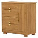 Ver imagem 1 de Cômoda para Quarto 93cm com 1 Porta Nara Nature V02 - Mpozenato
