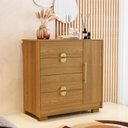 Ver imagem 2 de Cômoda para Quarto 93cm com 1 Porta Nara Nature V02 - Mpozenato