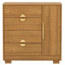 Ver imagem 6 de Cômoda para Quarto 93cm com 1 Porta Nara Nature V02 - Mpozenato