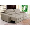 Sofá Top Lubeck 3 Lugares Retrátil e Reclinável 2,00m Suede Bege - Premium Box - 2