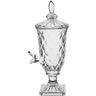 Suqueira Cristal 3l Dispenser de Vidro Bebidas Grande Agua Casamento Festa - 6