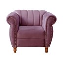 Ver imagem 6 de Conjunto Realeza Sofá com Poltronas Chesterfield Decoração Roxo