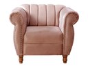 Ver imagem 6 de Conjunto Realeza Sofá com Poltronas Chesterfield Decoração Rosa Rose
