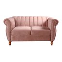 Ver imagem 4 de Conjunto Realeza Sofá com Poltronas Chesterfield Decoração Rosa Rose