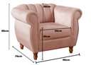 Ver mais imagens de Conjunto Realeza Sofá com Poltronas Chesterfield Decoração Rosa Rose