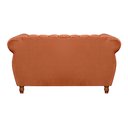 Ver imagem 5 de Conjunto Realeza Sofá com Poltronas Chesterfield Decoração Laranja Terracota