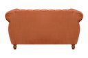 Ver imagem 5 de Conjunto Realeza Sofá com Poltronas Chesterfield Decoração Laranja Terracota
