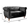Conjunto Realeza Sofá com Poltronas Chesterfield Decoração - 3