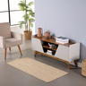 Tapete Passadeira Sisal Lancer 1,00x66cm com Base Antiderrapante Ps29 Clean - 2