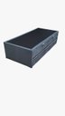 Ver imagem 3 de Bicama Box Baú Solteiro Com Auxiliar De Molas 3x1 - Suede Cinza - 88x188