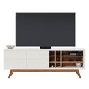 Ver mais imagens de Rack para Sala Bancada de TV 70 Pol. 180cm Norena C05 Off White Matte/Freijó - Mpozenato