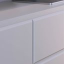 Ver imagem 5 de Rack para Sala Bancada de TV 70 Pol. 180cm Norena C05 Off White Matte/Freijó - Mpozenato