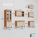 Ver imagem 6 de Cozinha Completa Modulada Florença 100% MDF com 2 Balcões 11 Portas e 6 Gavetas