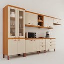 Ver imagem 3 de Cozinha Completa Modulada Tuboarte Ágata 100% Mdf com 2 Balcões 11 Portas e 6 Gavetas