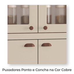 Cozinha Completa Modulada Tuboarte Ágata 100% MDF com 2 Balcões 11 Portas e 6 Gavetas - 5