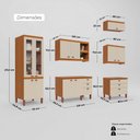 Ver imagem 5 de Cozinha Completa Modulada Tuboarte Ágata 100% Mdf com 2 Balcões 11 Portas e 6 Gavetas