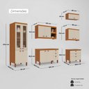 Ver imagem 3 de Cozinha Completa Modulada Florença 100% MDF com 2 Balcões 11 Portas e 6 Gavetas