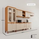 Ver imagem 4 de Cozinha Completa Modulada Tuboarte Ágata 100% Mdf com 2 Balcões 11 Portas e 6 Gavetas