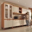 Ver imagem 6 de Cozinha Completa Modulada Tuboarte Ágata 100% Mdf com 2 Balcões 11 Portas e 6 Gavetas