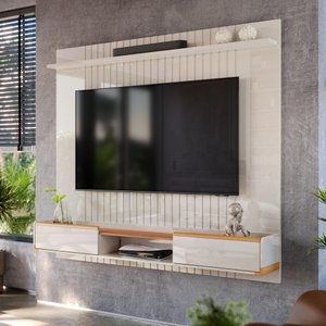 Painel Tv até 70 Polegadas Ripado Atlas 1,86m Lukaliam Móveis