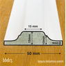 Moldura Boiserie Mdf 5cm Decorada (kit com 4 Peças 7,36m) Fácil Instalação - 2