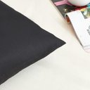 Ver imagem 6 de Fronha Avulsa Preto Lisa Envelope Malha Travesseiro 70x50cm