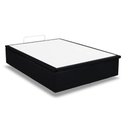Ver imagem 4 de Cama Box Baú Queen Universal Suede Nero Black (158x198x35) - Ortobom