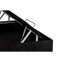 Ver imagem 3 de Cama Box Baú Queen Universal Suede Nero Black (158x198x35) - Ortobom
