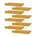 Ver imagem 1 de Kit 8 Prateleiras Porta Quadros 50 X 15cm Amarela Suporte Invisível