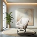 Ver imagem 3 de Kit 6 Poltronas Luxo Alana Suede Bege Base Luxo Preto - Pallazio