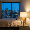 Ver imagem 4 de Abajur de Mesa com Tripé de Madeira e Cúpula Off White - Licht Haus