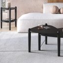 Ver imagem 2 de Kit Mesa de Centro e Lateral Organica Pes Madeira Nero Preto Artesano
